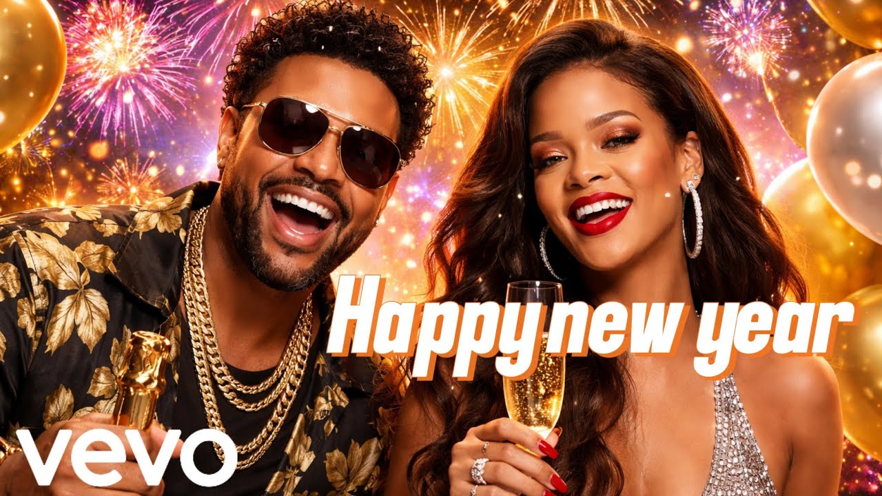 Shaggy ft Rihanna - Happy New Year (Official Ai Lyrics Video)