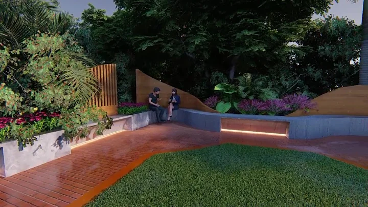 Landscape Architecture Animation; Bonds restaurant