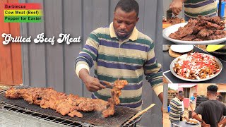 THE UNRIVALLED GHANAIAN STLYE GRILLED MEAT (BEST BEEF SUYA) GHANAIAN FOOD RECIPES