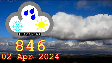 #846 Beautiful Rolling Clouds | Time-lapse CLOUDS | HD  –  02 April 2024 #tlCLOUDS