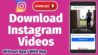 I will show u how to download instagram videos without app / with app.
there are two ways video. one is an and another ...