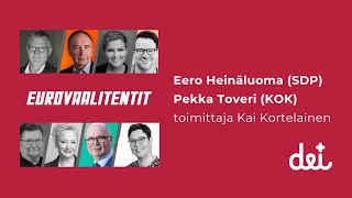 Eurovaalitentti - Eero Heinäluoma ja Pekka Toveri