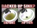 Unplug a clogged  up sink in less than 2 minutes!