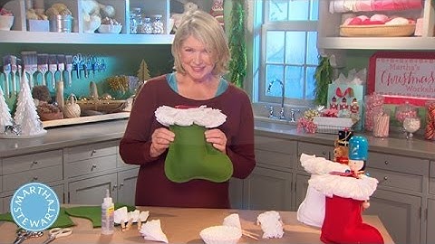 How to Make a No-Sew Stocking - Martha Stewart