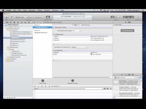 XCode 4.3.3 Lion WebTabView Tutorial
