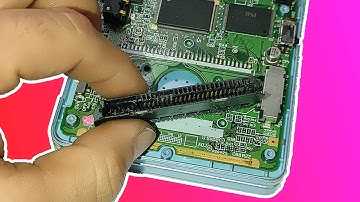 Replacing a broken cartridge reader on a gba sp