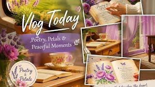 A Cozy Poetry Morning Relaxing Aesthetic Reading Vlog Poetry Petals PoetryPetals