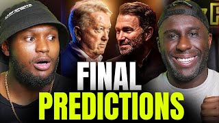 Queensberry vs Matchroom 5v5 FINAL PREDICTIONS.. @RILxWILLS.