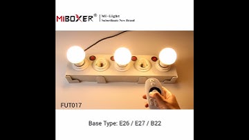 Miboxer Mi Light E26 / E27 / B22 6W Dual White LED Light Bulb Color Temperature 2700-6500K