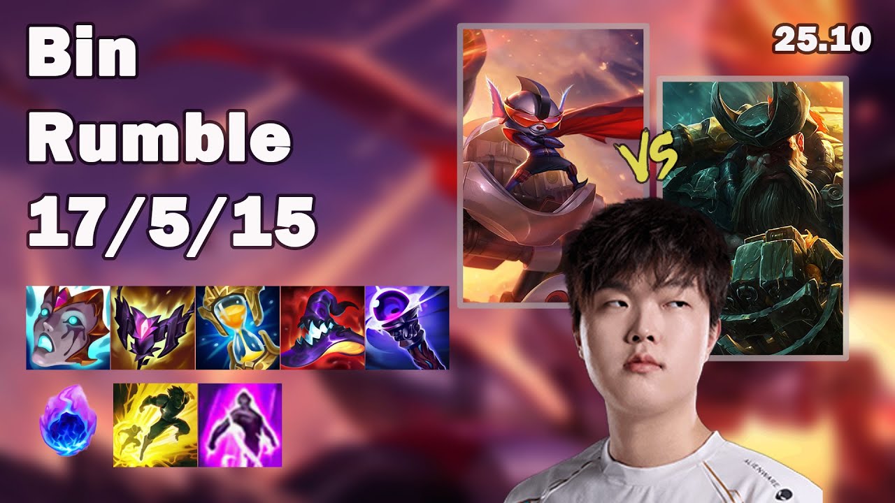🔥 Bin Rumble Top | Korea Grandmaster Solo Queue | Patch 25.10 | League of Legends 🔥