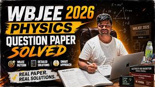 WBJEE 2026 Answer Key 🔥 Wbjee Exam Question Paper Solution Live