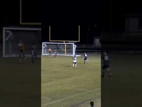 Purnell Swett High School Varsity Men's Soccer Goalkeeper Save. The Lumbee Goalkeeper.