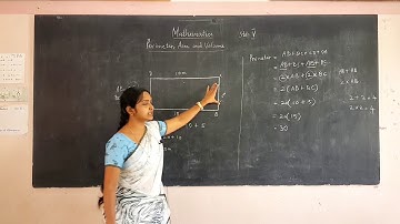V Standard Maths - Perimeter, Area and Volume - Exercise 9.1.