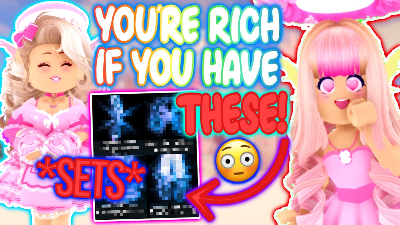 IF YOU OWN THESE SETS, YOU ARE *RICH* IN ROYALE HIGH! ROBLOX Royale ...