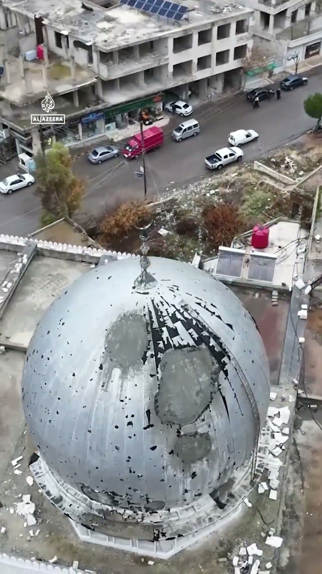 Drone footage shows destruction of Zabadani from Syria’s war | AJ #shorts