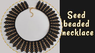 Beaded collar necklace tutorial for beginners