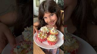 CUPCAKES FOR KIDS 🧁 | Kids making cupcakes #shorts #kidsshorts #kidscooking