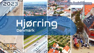 Hjørring From Above - Metropol - Svanelunden - Christiansgave Park - 4K - Aerial Drone - 2023