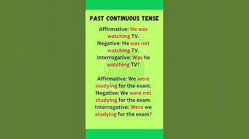 "Past Continuous Tense: Affirmative, Negative & Interrogative Sentences Explained with Examples"