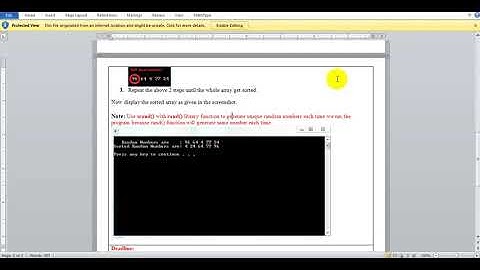 CS201    Assignment No  1 Solution    Fall 2018