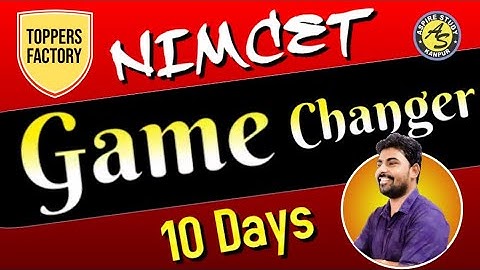 10 Days Can Be Game Changers for NIMCET  2023 Top Rank -  Aspire Study
