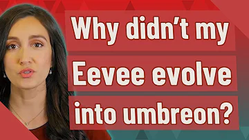 Can you randomly evolve an Umbreon?
