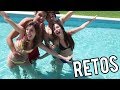 RETOS EN LA PISCINA | Lyna Vlogs ft. Team Anormal