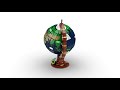 Lego ideas 21332 earth globe 360 spin