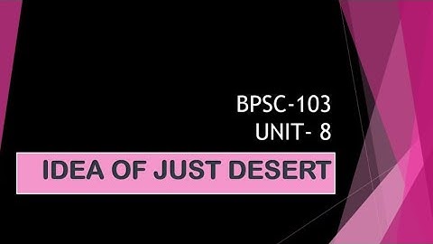 THE IDEA OF A DESERT UNTI -8 | BPSC-103 #ignou #bapoliticalscience #ignouuniversity