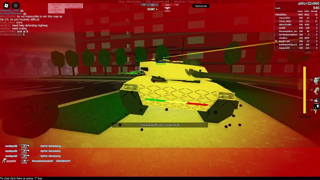 Roblox At War 4 Manhattan Hostiles Gameplay