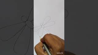 Easy drawing/ dragonfly drawing