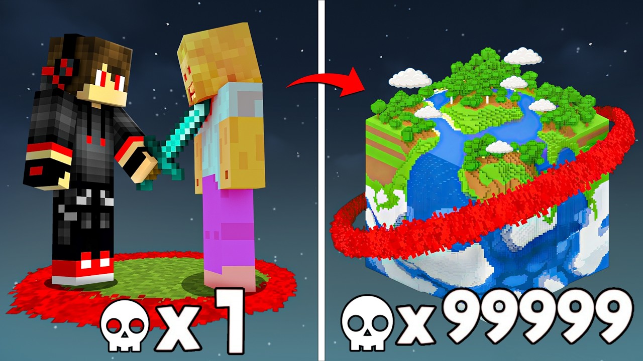 Minecraft but Kills = World Size