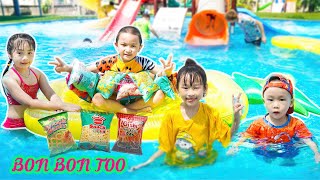 Làm Phao Bơi Từ Gói Bim Bim | Bài Học An Toàn | Bon Bon Too Lồng Tiếng Việt