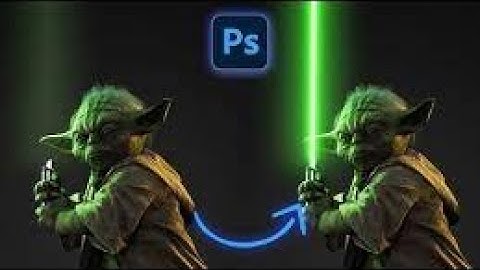 Making a lightsaber - in Photoshop Tutorial