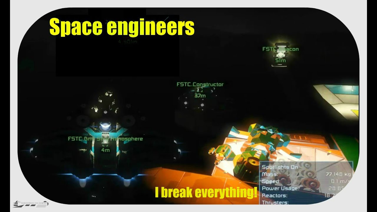 Space engineers - Planet survival Ep. 1 I BREAK EVERYTHING! - YouTube