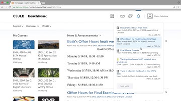 CSULB Navigating the BeachBoard Homepage: Introduction