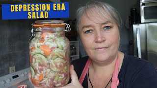 Depression Era Salad | It's so GOOD | Hang out in the kitchen with me