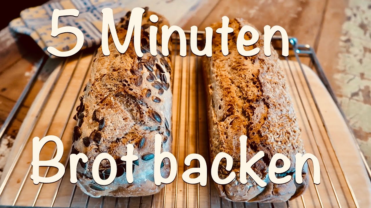 5 Minuten Dinkel Brot Backen ohne Kneten⎮2 Varianten mit der Hefe*Einfach & Schnell⎮Kirsty Coco ...