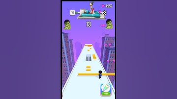 Roof Rails 💥 Game Level 25 Play Win 🥳 #shorts #youtubeshorts #shortsvideo