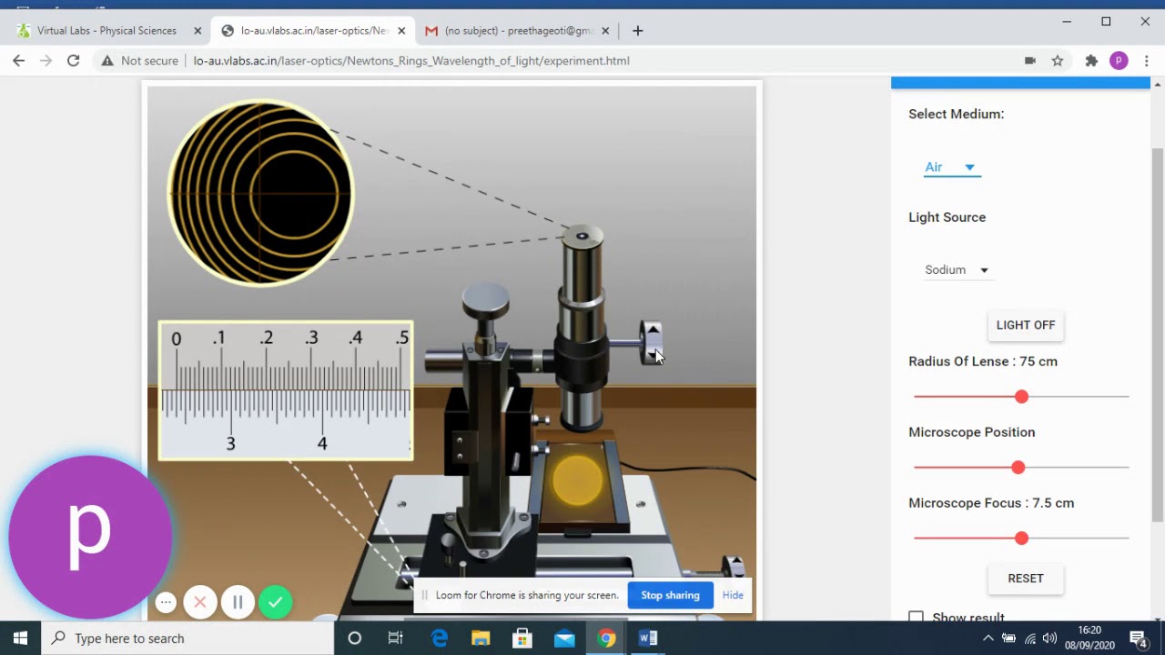 Radius of Curvature and wavelength of light using Newton's ring experiment  - YouTube