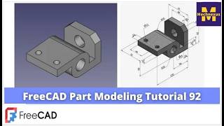 FreeCAD Part Modeling Tutorial 92 | FreeCAD Tutorial | Mechnexus |