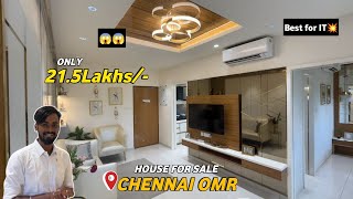 Just 21Lakhs/House for sale in ChennaiNear Upcoming Metro & Behind IT Park