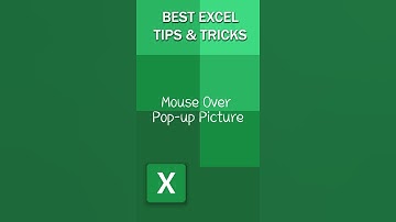 How To Add Mouse Over Pop-up Picture In Excel #Shorts