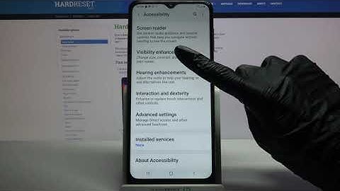 How to Activate High Contrast Text on SAMSUNG Galaxy M12 – Text Adjustment
