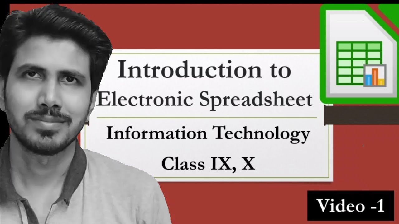 Introduction to Electronic Spreadsheet in Hindi l CBSE class IX and X