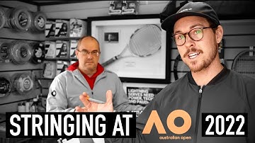 Stringing At Australian Open 2022 #tennis
