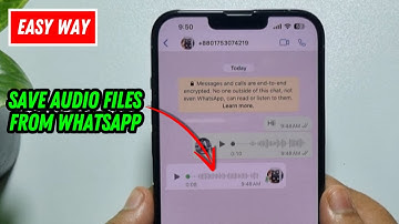 How to Save Audio Files from WhatsApp in iPhone | Download Whatsapp Audio in iPhone