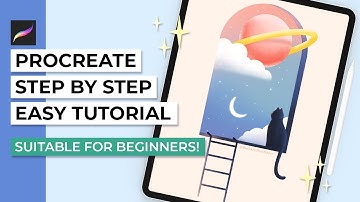 Step-by-Step Procreate Tutorial | Aesthetic Cosmic Window Drawing on iPad Pro (Good for Beginners)