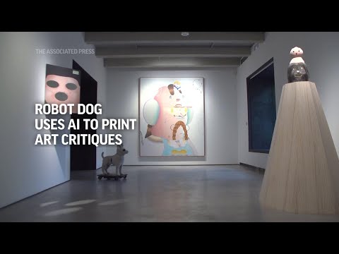 Ce chien robot joue les critiques d'art à Madrid 