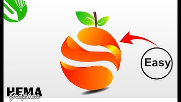 Coreldraw Tutorial - 3D Orange Logo Deisgn | How To Make a Full 3D Logo in coreldraw